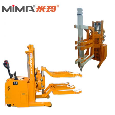 Xe nâng kẹp và lật thanh tinh thể