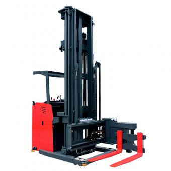 xe nâng pallet 3 chiều đứng
